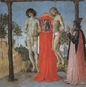 Pietro Perugino st Jerome supporting Two Men on the Gallows Sweden oil painting artist